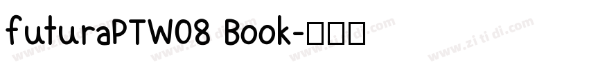 futuraPTW08 Book字体转换